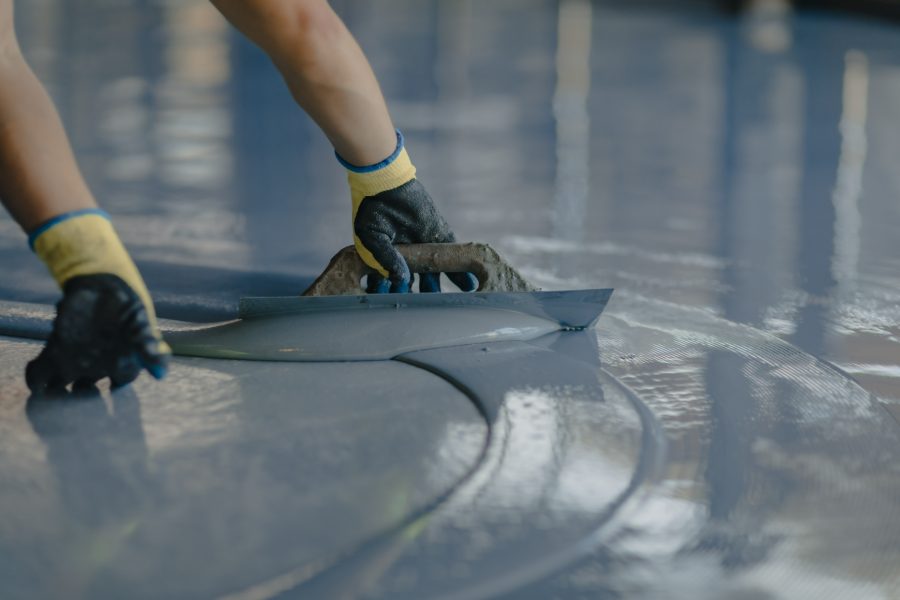 Finished epoxy garage floor coating in Boca Raton